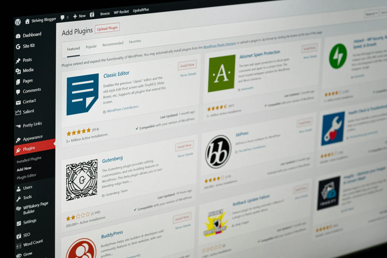 Screenshot of a WordPress plugin interface.