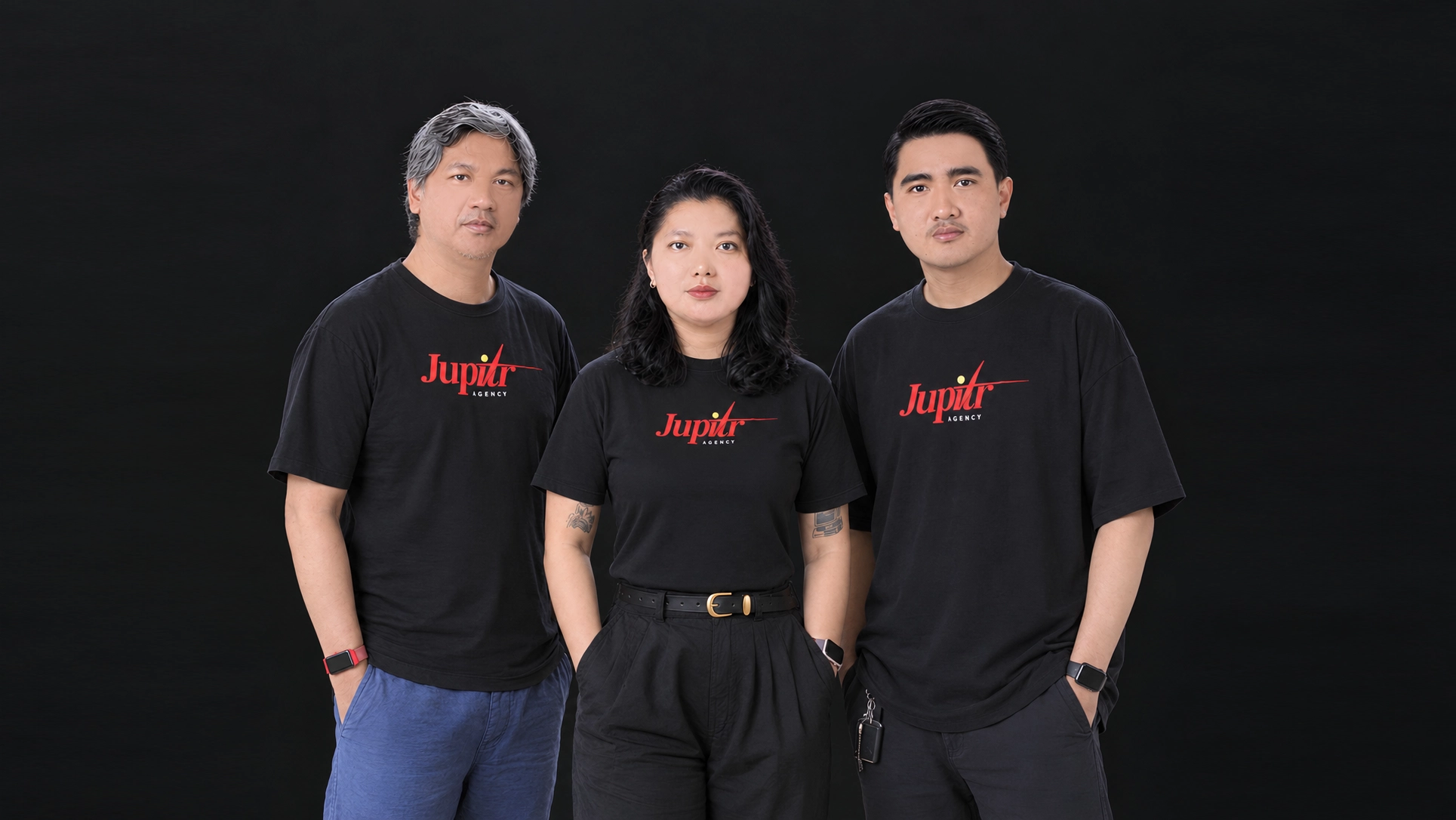 The Jupitr Agency team: Agung, Ratri and Andre